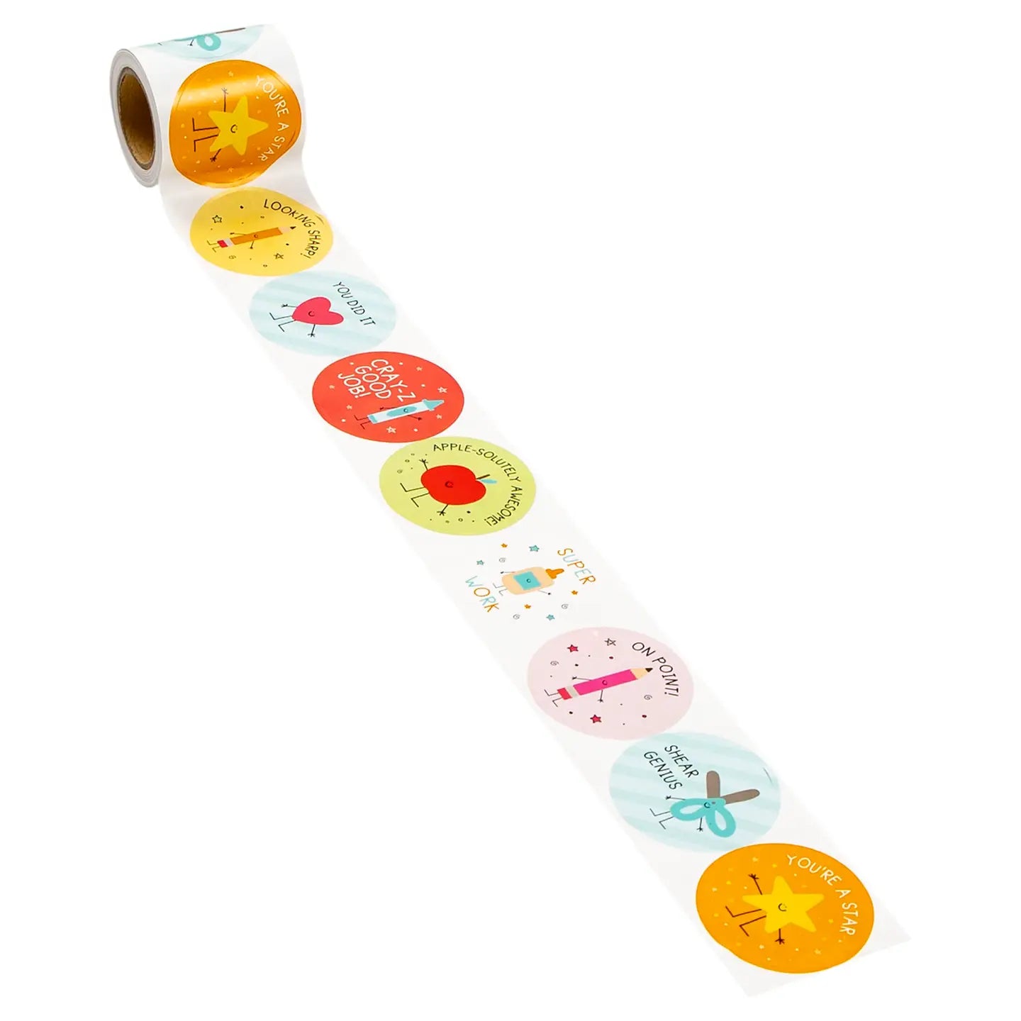 Roll of 80 stickers