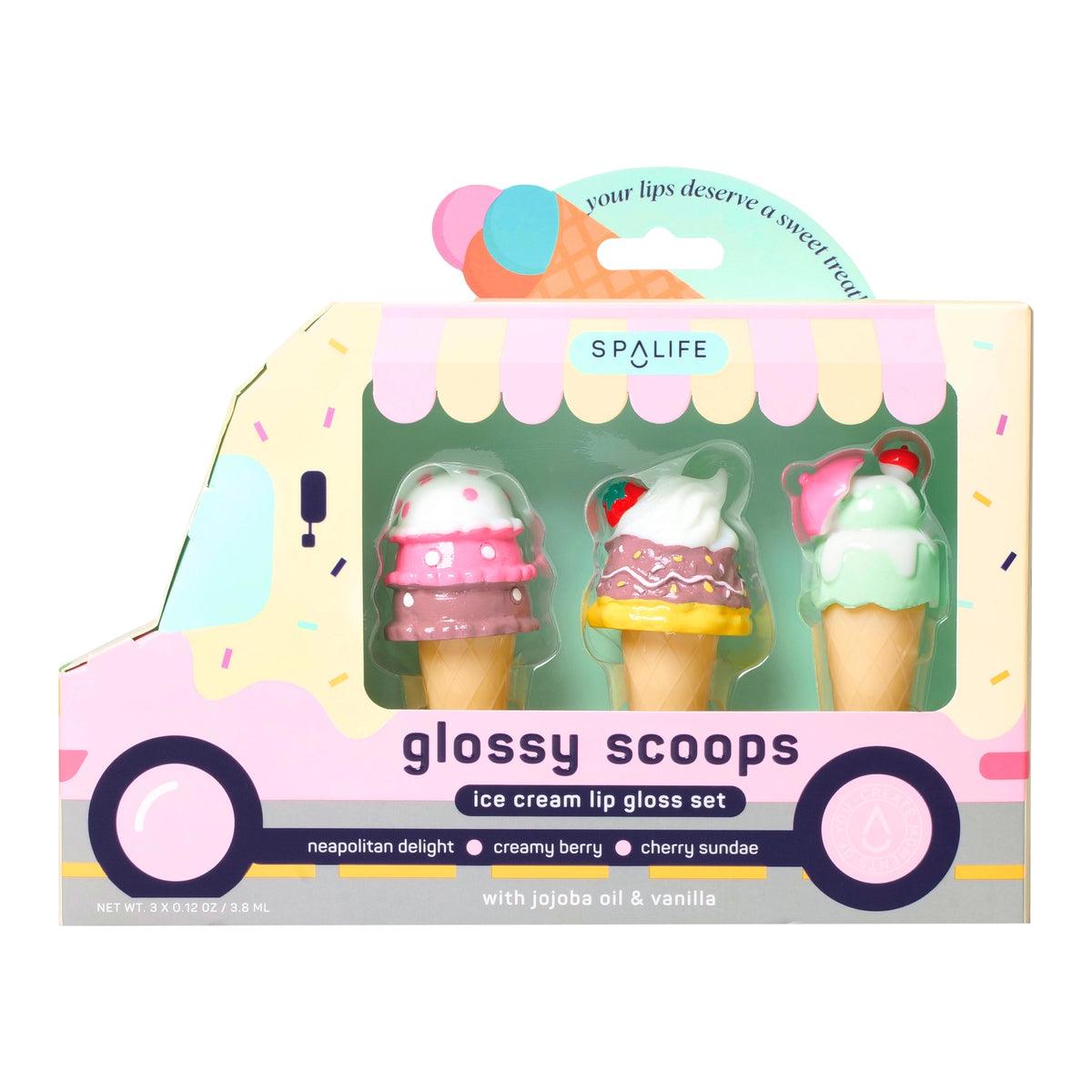Glossy Scoops Lip Gloss Trio Gift Set