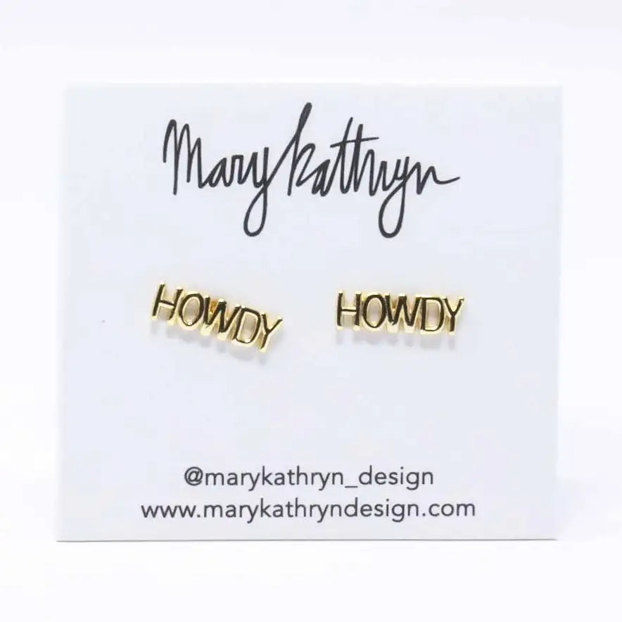 Howdy Stud Earrings
