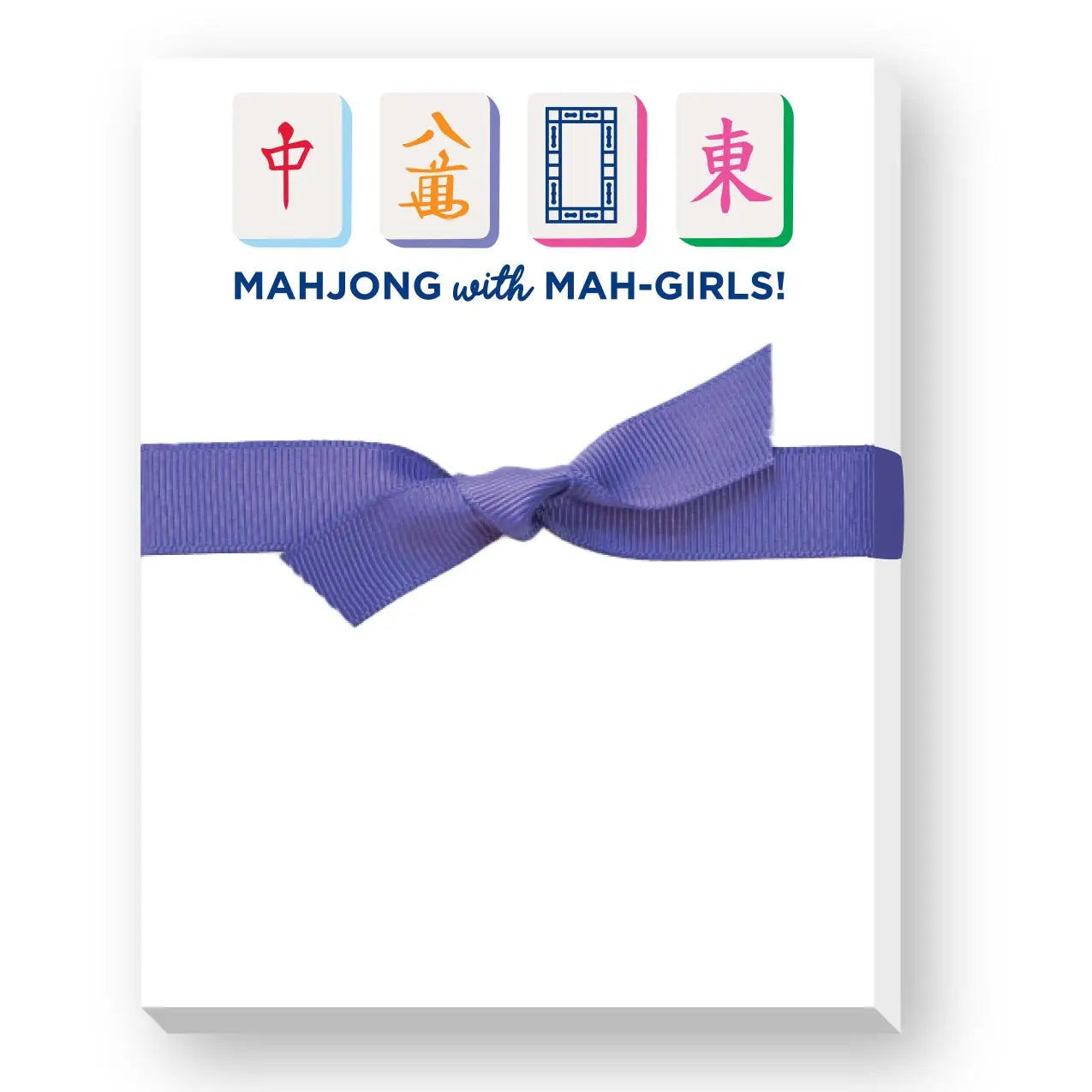 Mahjong with Mah-girls notepad