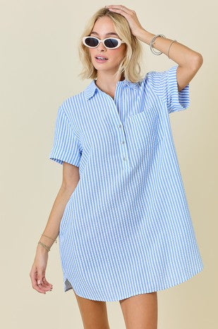 Seersucker Stripe Dress