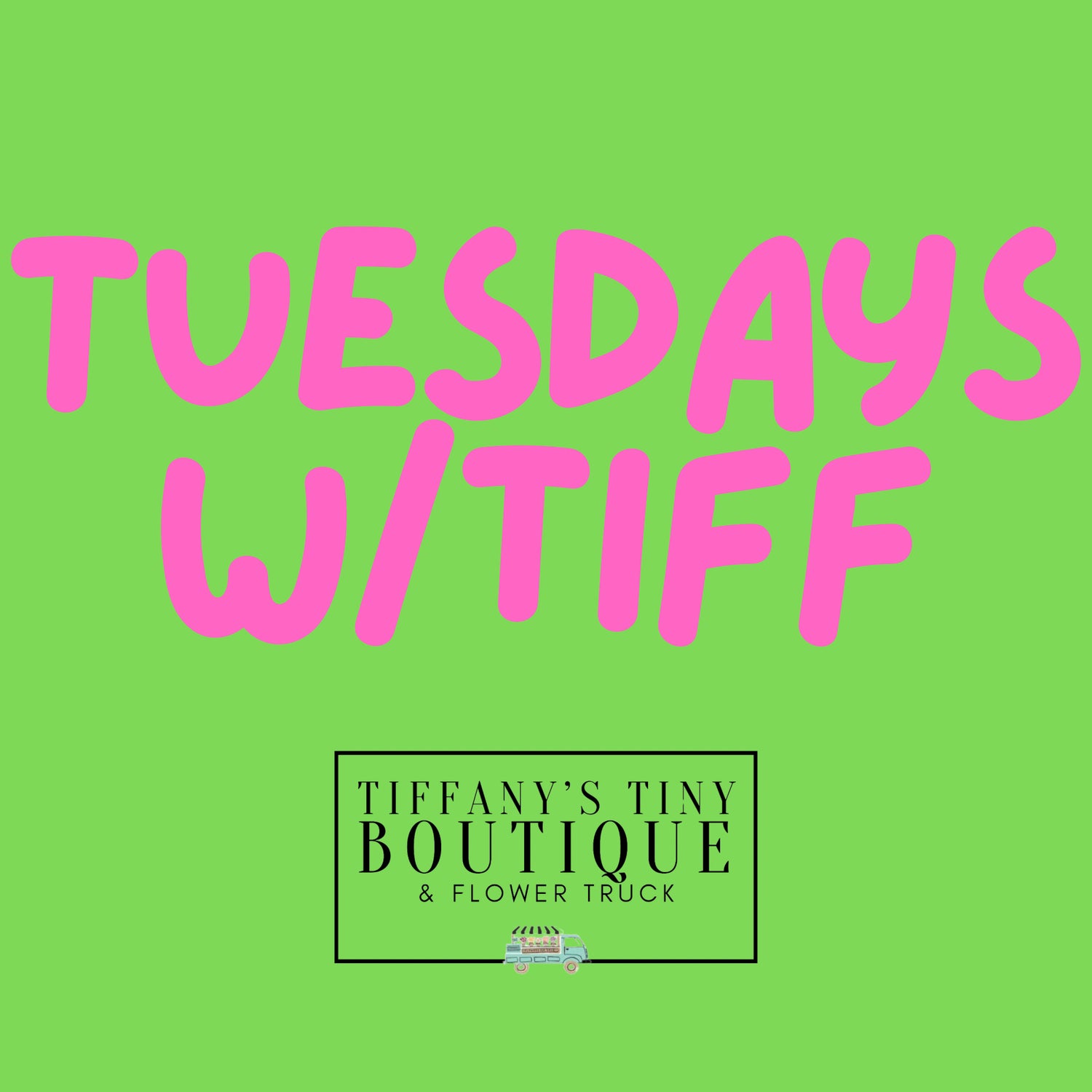Tuesdays with Tiff - shop our LIVE sales