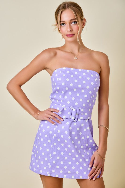 Lavender Dotty Dress