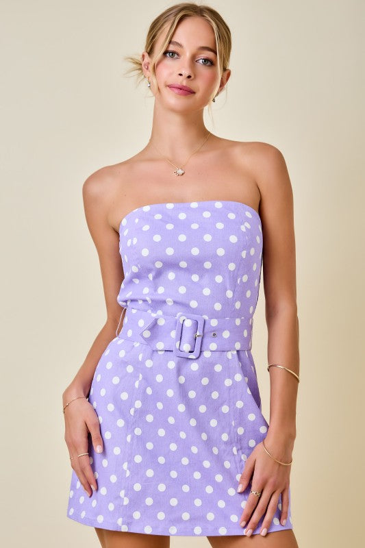Lavender Dotty Dress