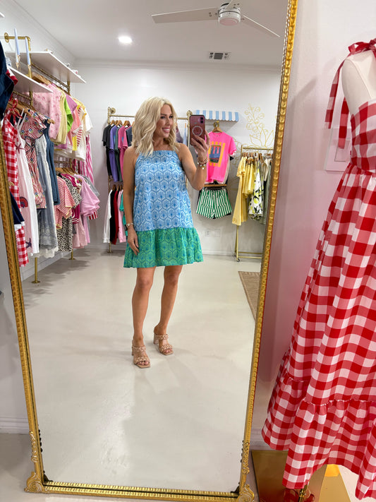 Blue & Green Wishlist Dress