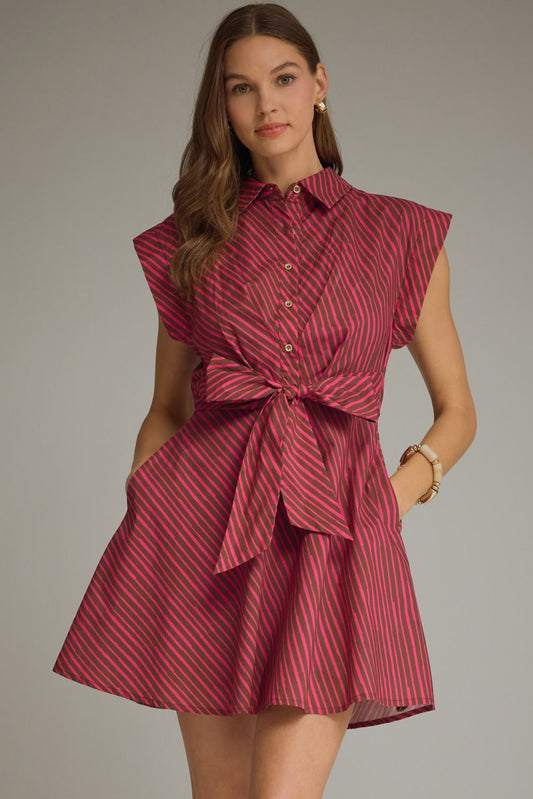 Pretty in Pinstripes Dress
