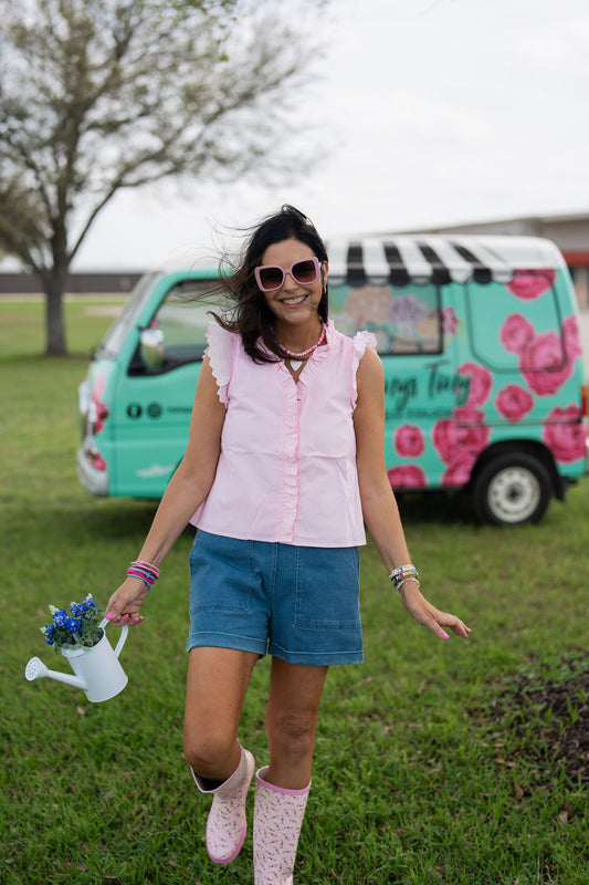Peony Pink Top