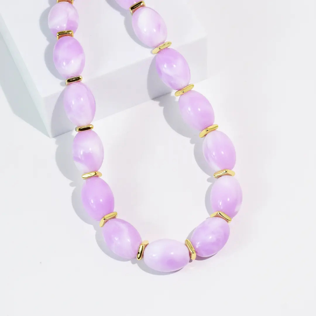 Jelly Pop Necklace (Lavender)