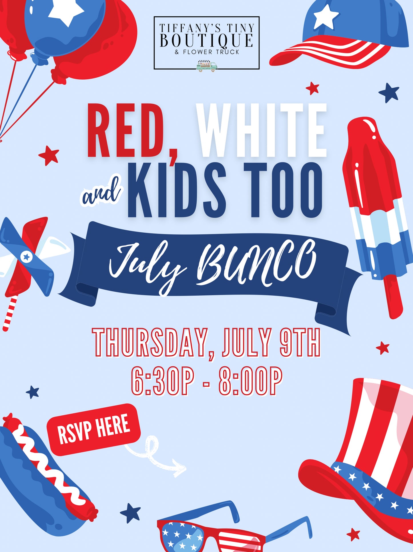 Bunco: Red, White & Kids TOO (kids ticket)