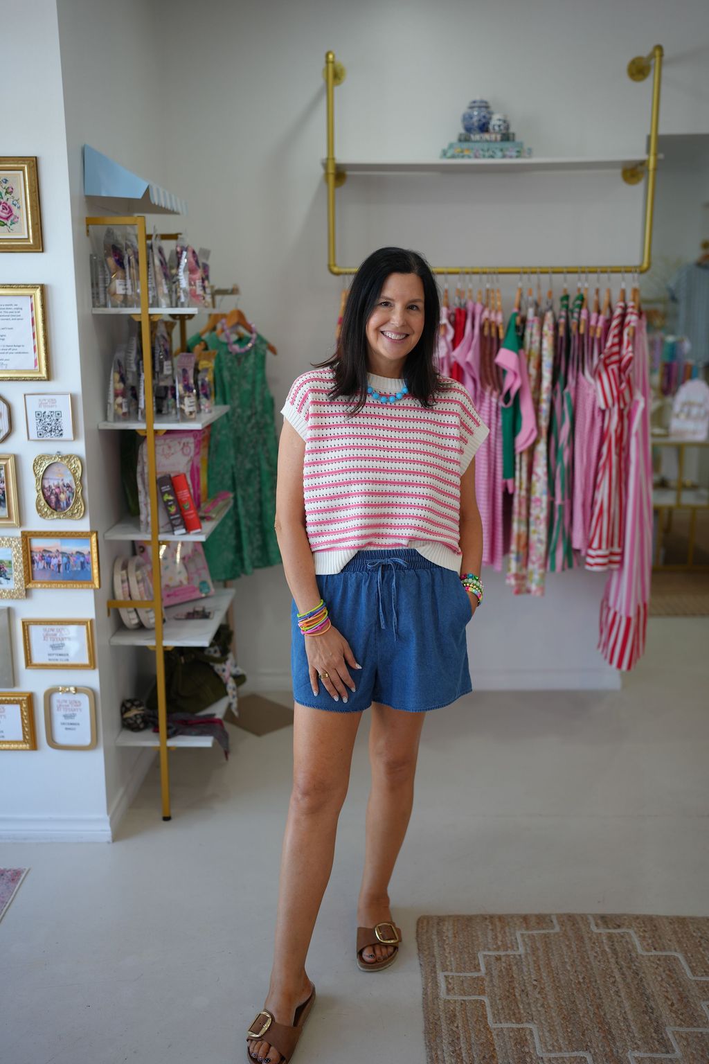 Taffy Pink Crop Sweater