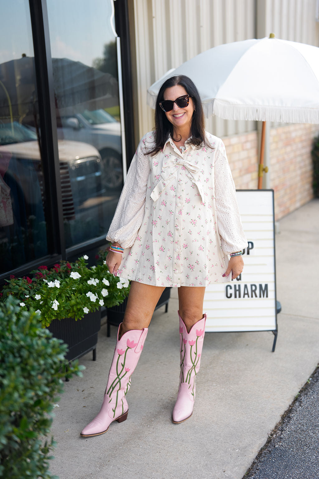 The Tammy in Pink Marfa Boot
