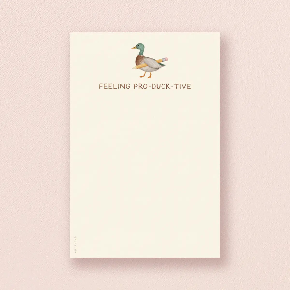 Feeling Pro-DUCK-tive notepad