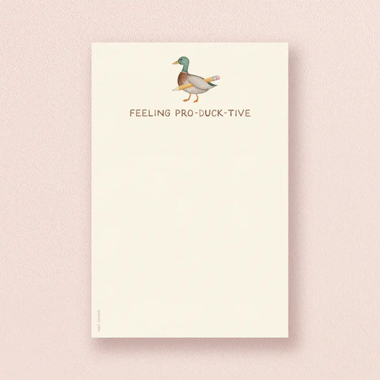 Feeling Pro-DUCK-tive notepad