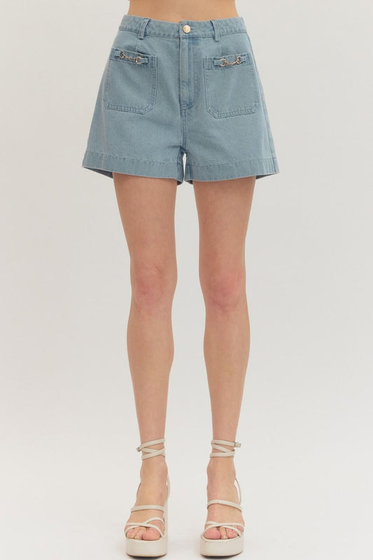 LT Blue Jean Shorts