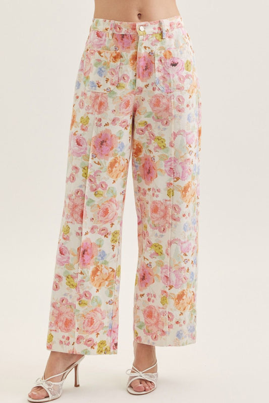 KB Floral Jeans