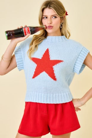 4th of July Star Sweater