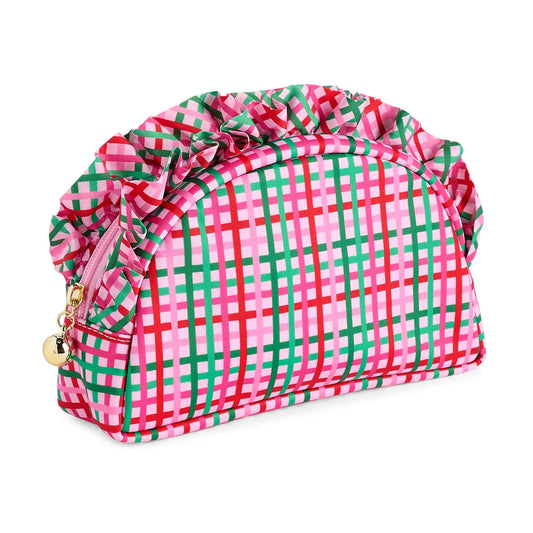 Plaid Ruffle Small Bag